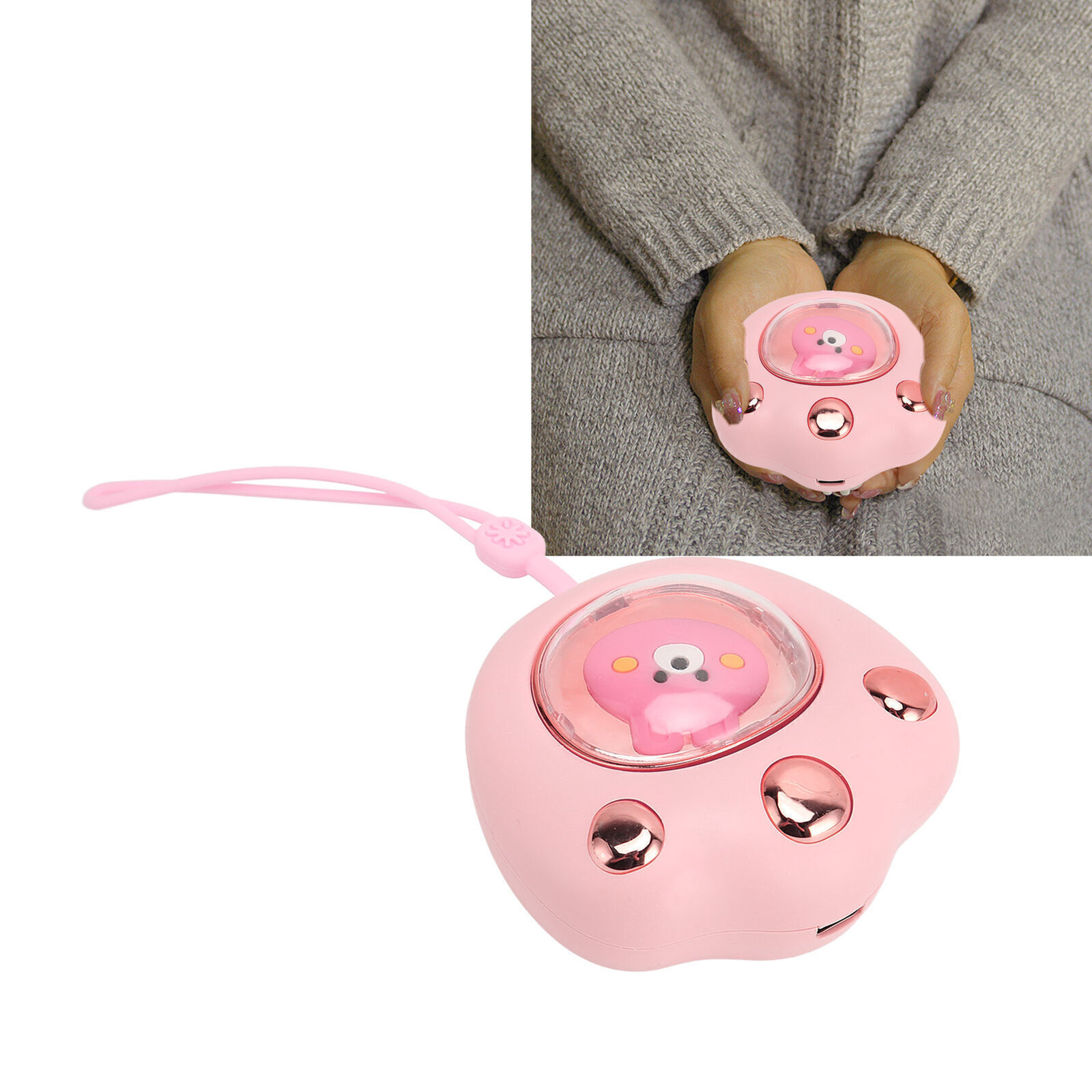 Electric Hand Warmer Cute Cat Paw Shape 50℃ 55℃ Adjustable Portable Hand Heater