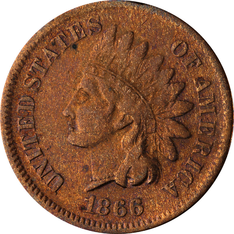1866 Indian Cent - Lightly Cleaned Great Deals From The Executive Coin Company