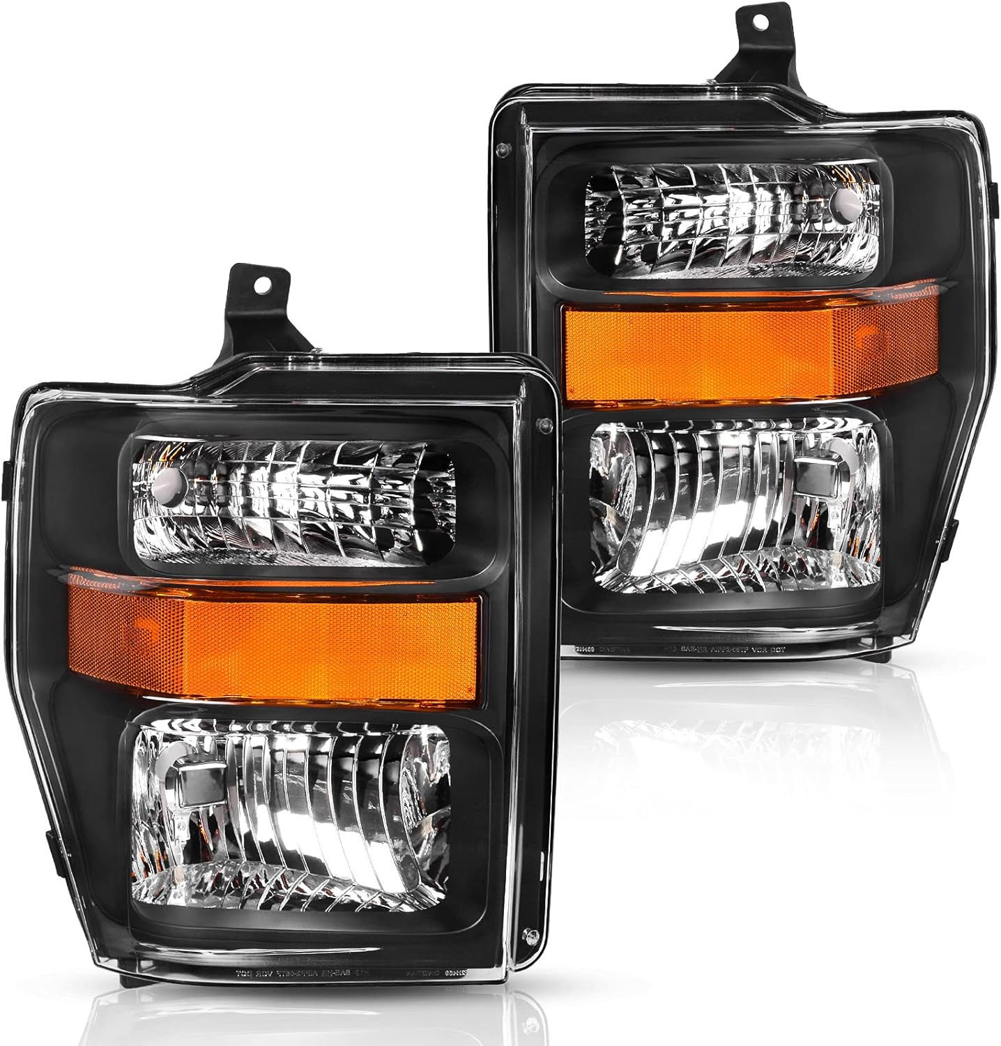 Headlights Assembly Compatible with 2008 2009 2010 08 09 10 Ford Super Duty Head