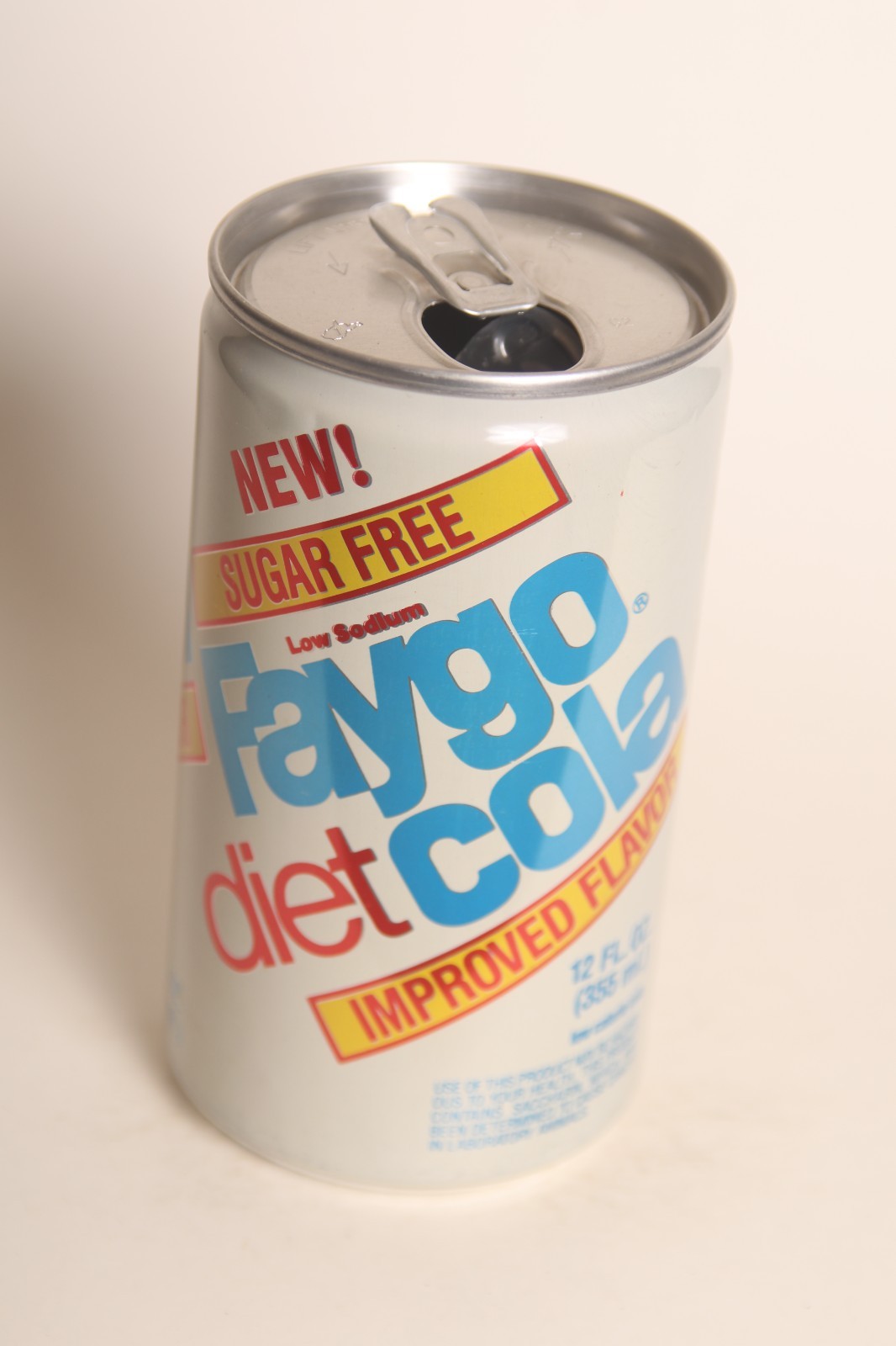 Diet Faygo Cola soda can - 12oz