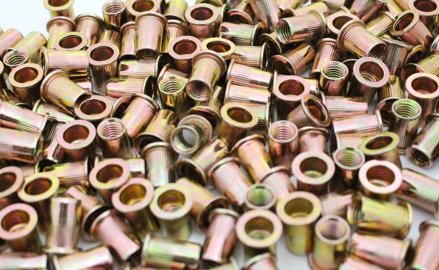 1/2-13 Zinc Plated Steel Flange Nutserts Rivet Nut Rivnut Nutsert- Pick Quantity