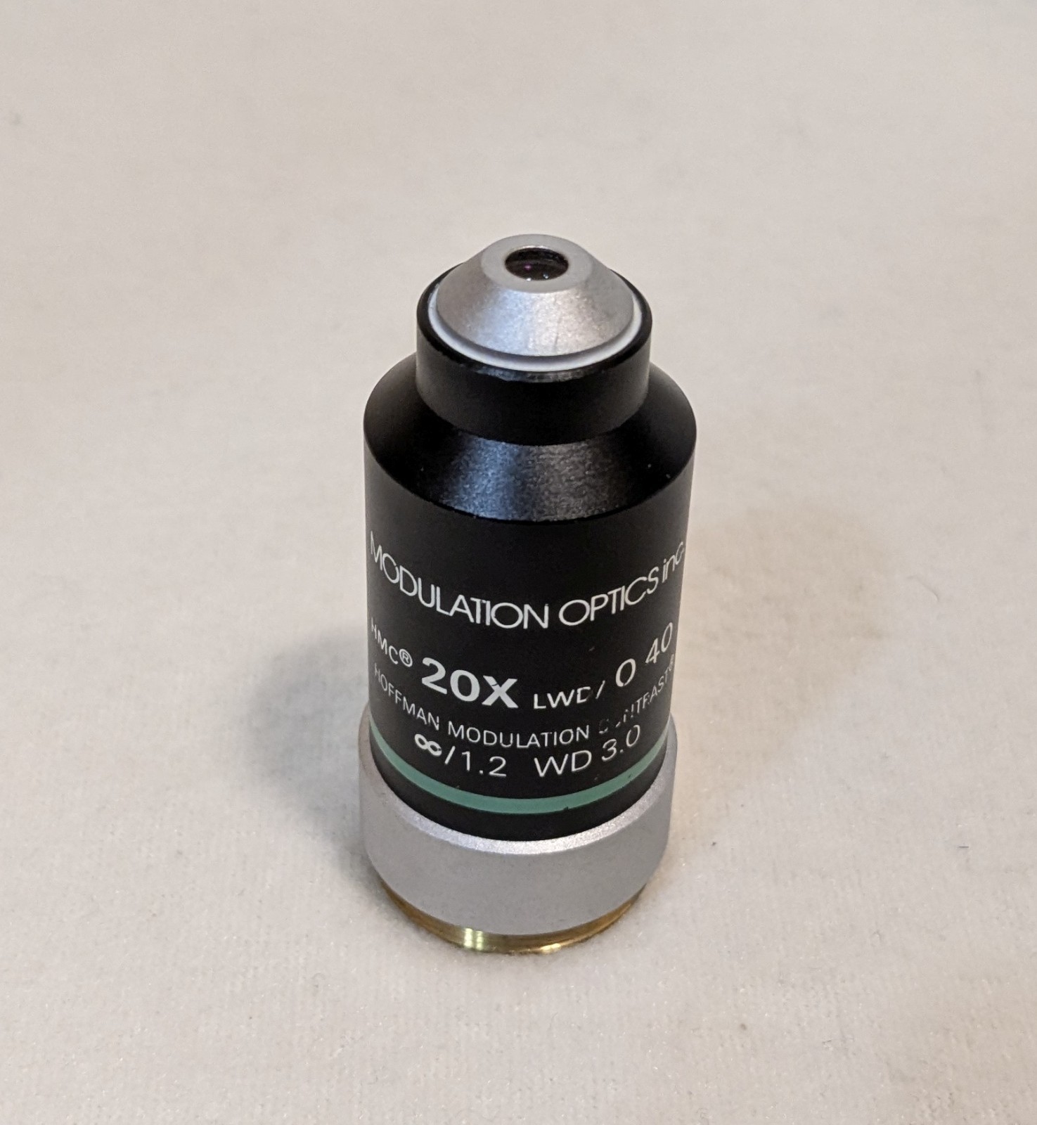 Nikon HMC Hoffman Modulation Contrast 20x LWD Microscope Objective
