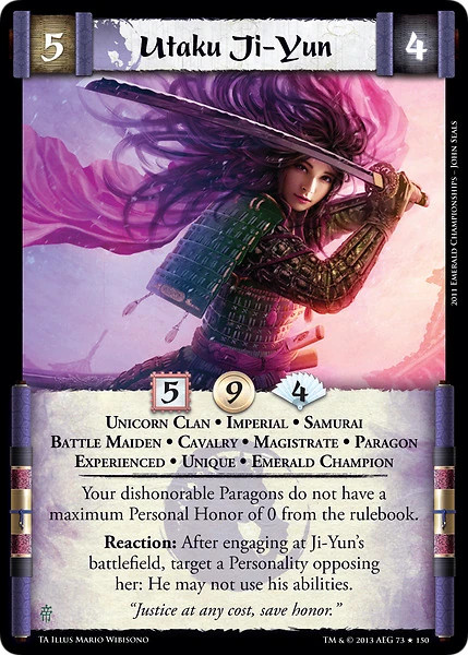 Utaku Ji-Yun Experienced Ungraded L5R: Torn Asunder