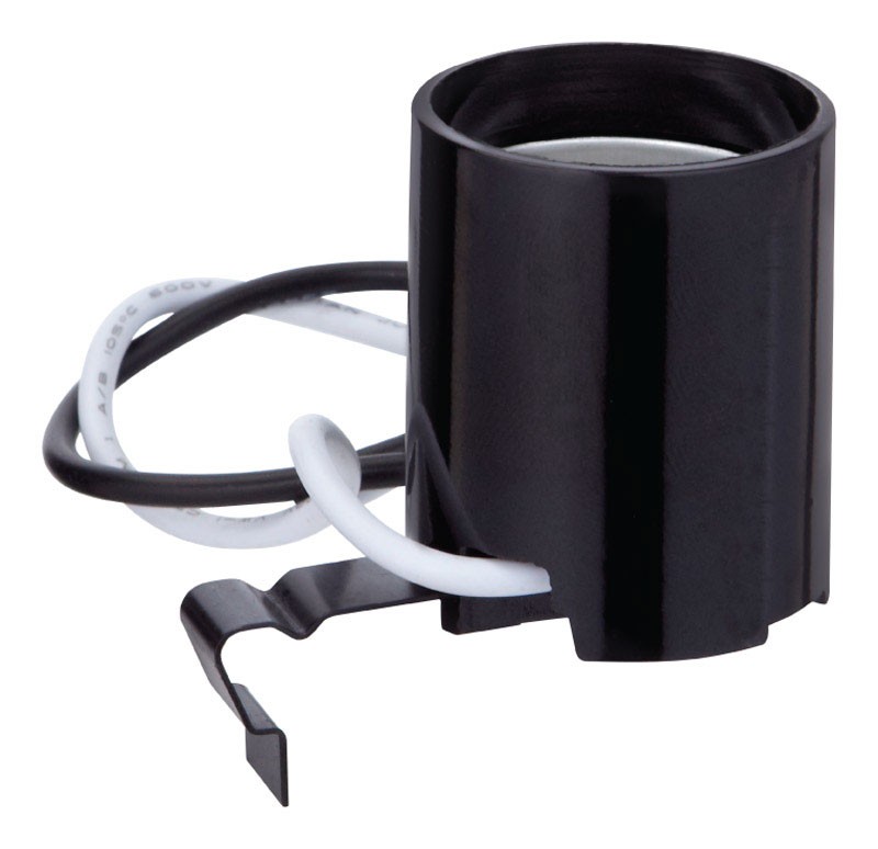 Jandorf 60543 250V 660W Medium E26 Base Phenolic Socket with Single Spring Clip