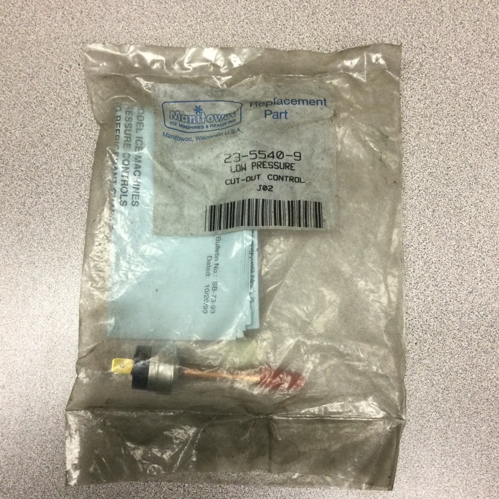 Manitowoc Low Pressure Switch 23-5540-9 OEM New