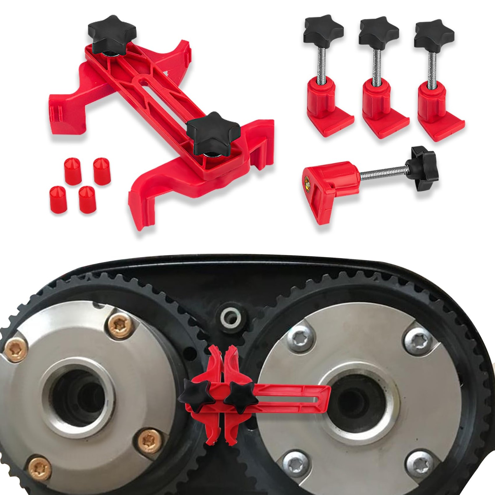Kutyun Car Dual Camshaft Clamp, Engine Timing Belt Sprocket Gear Locking...