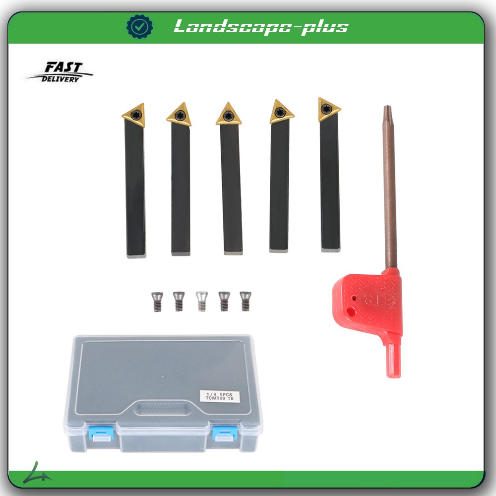 5Pc Milling cutter 1/4 "2" OTL indexable tct1.8 (1.5) carbide blade turning tool