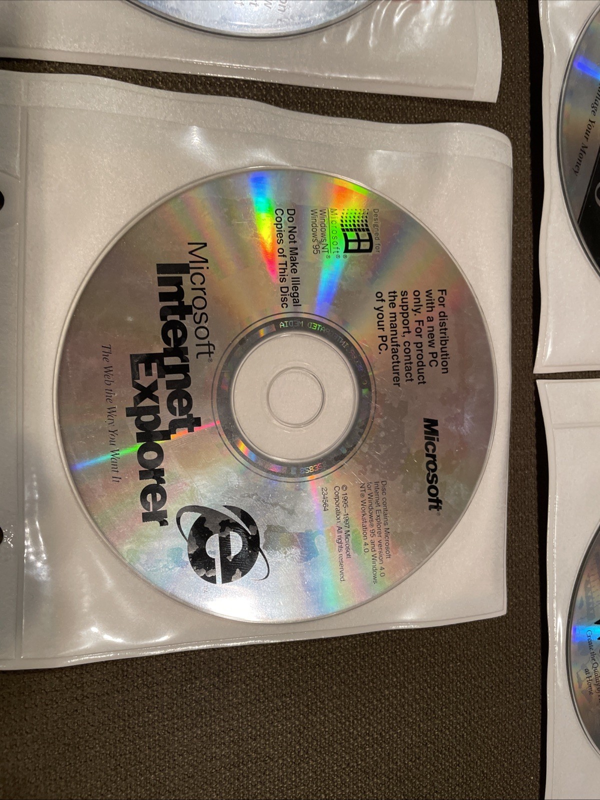 Vintage Microsoft Lot, Windows 95, Manuals, Other Microsoft Discs