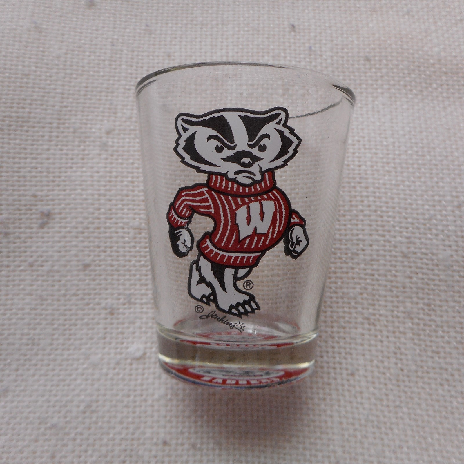 NEW U of Wisconsin Bucky Badger Shotglass