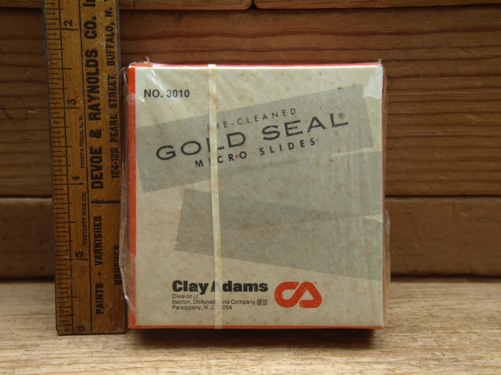 Vintage Clay Adams Gold Seal Pre-Cleaned Micro Slides No.3010 NOS 1970s-80s