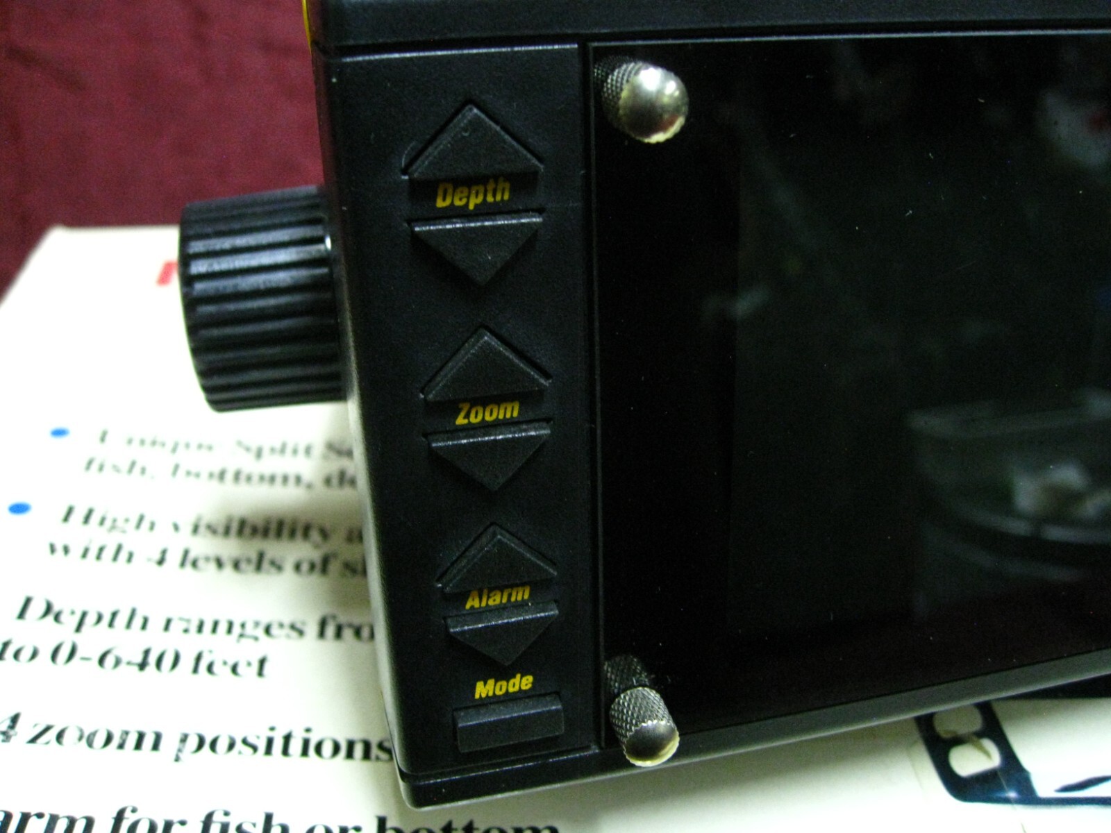 vintage Interphase Sportsman Mini Video Fish depth Finder Tested