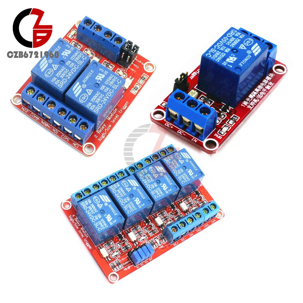 High Low Level Trigger 5V/9V/12V/24V 1/2/4/8 Channel Relay Module +Optocoupler
