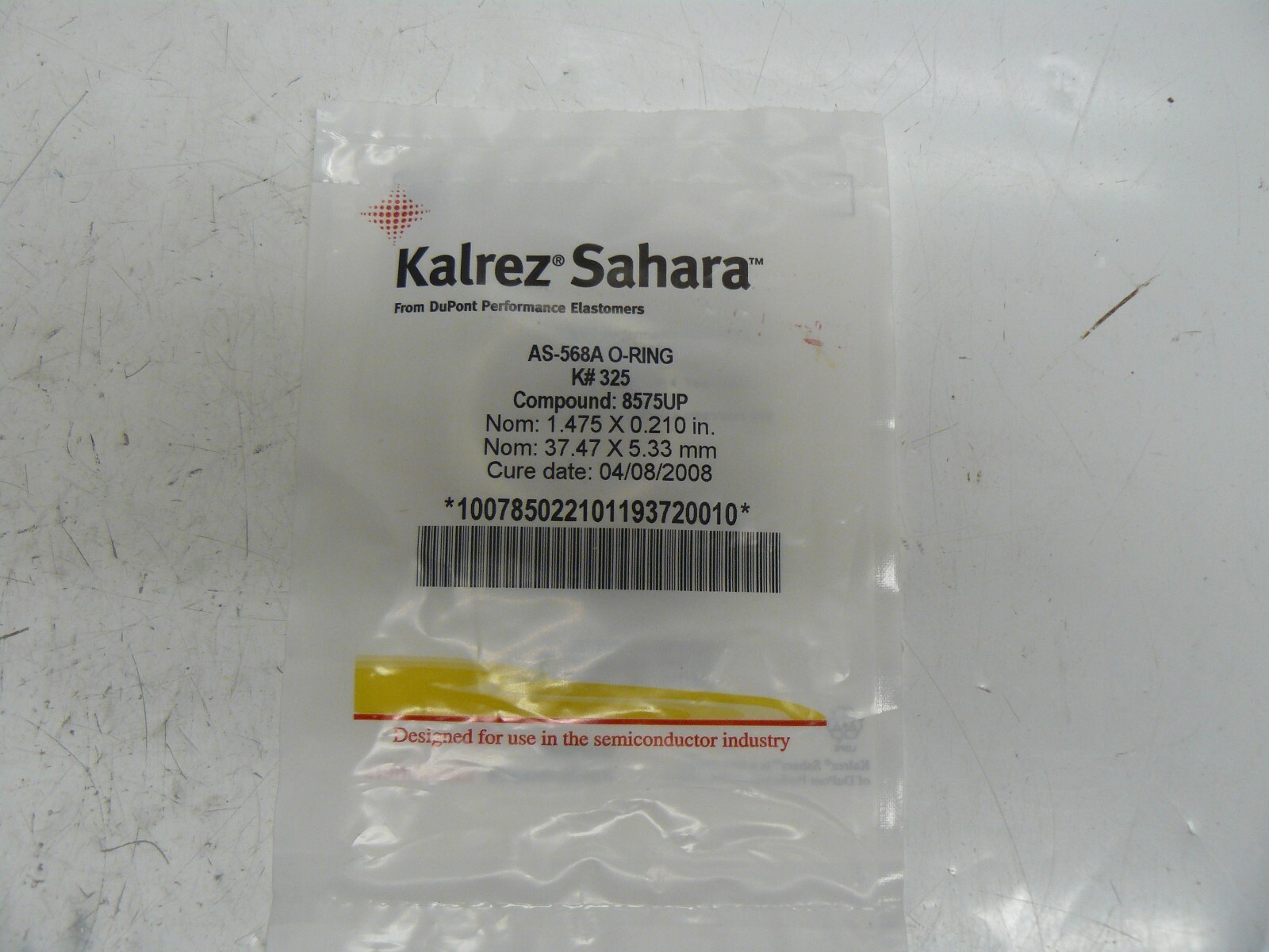 Kalrez Sahara AS-568A O-RING K#325 1.475 X 0.210 in 37.47 x 5.33 mm new