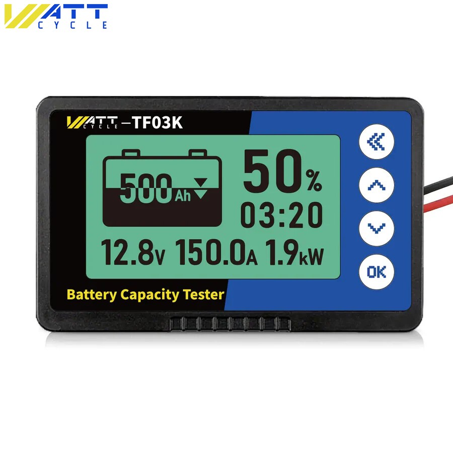 500A LCD Battery Monitor Tester Shunt For LiFePO4 Battery 12V 24V 36V 48V 60V