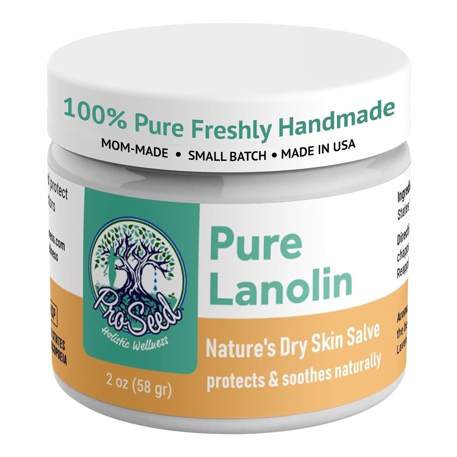 100% Pure Lanolin, Made in USA, Eczema, Psoriasis, Dry & Itchy Skin, Cracked Lip