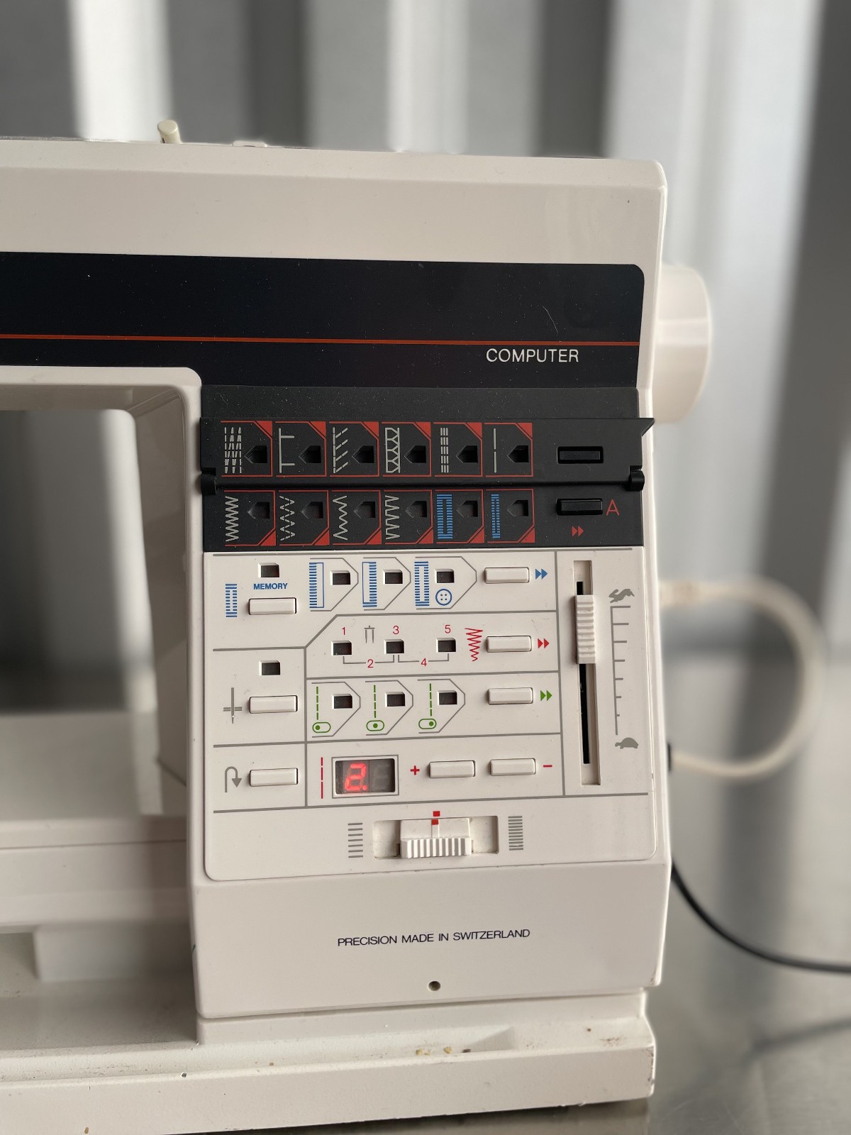 Elna 6000 Computer Precision Switzerland Sewing Machine hard & soft Case & Pedal