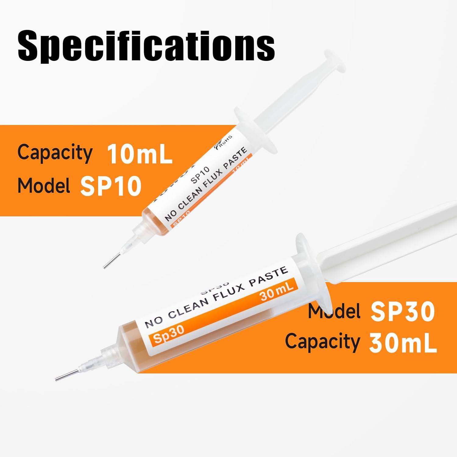 No-Clean Solder Paste,Soldering Flux for Electronics, 10 ml, Pneumatic Dispenser