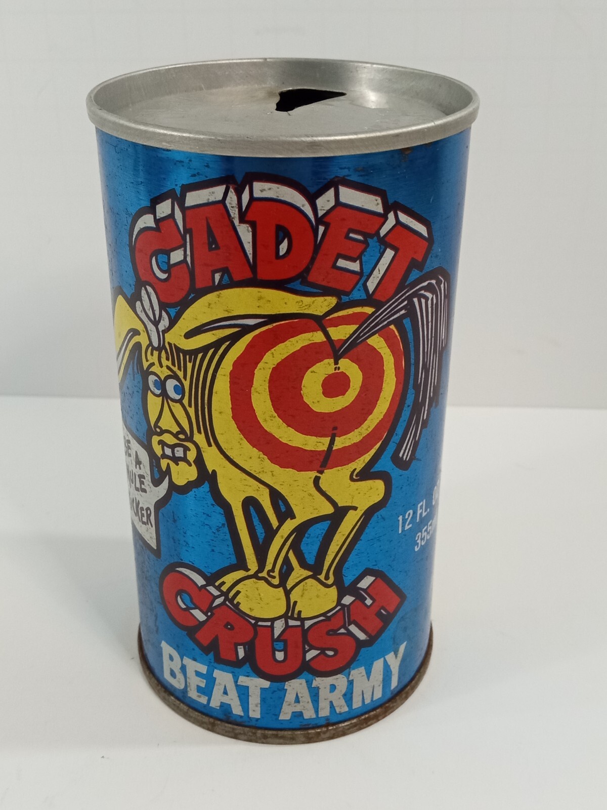 RARE 1979 CADET CRUSH US Naval Academy Football Schedule Steel Soda Can Navy