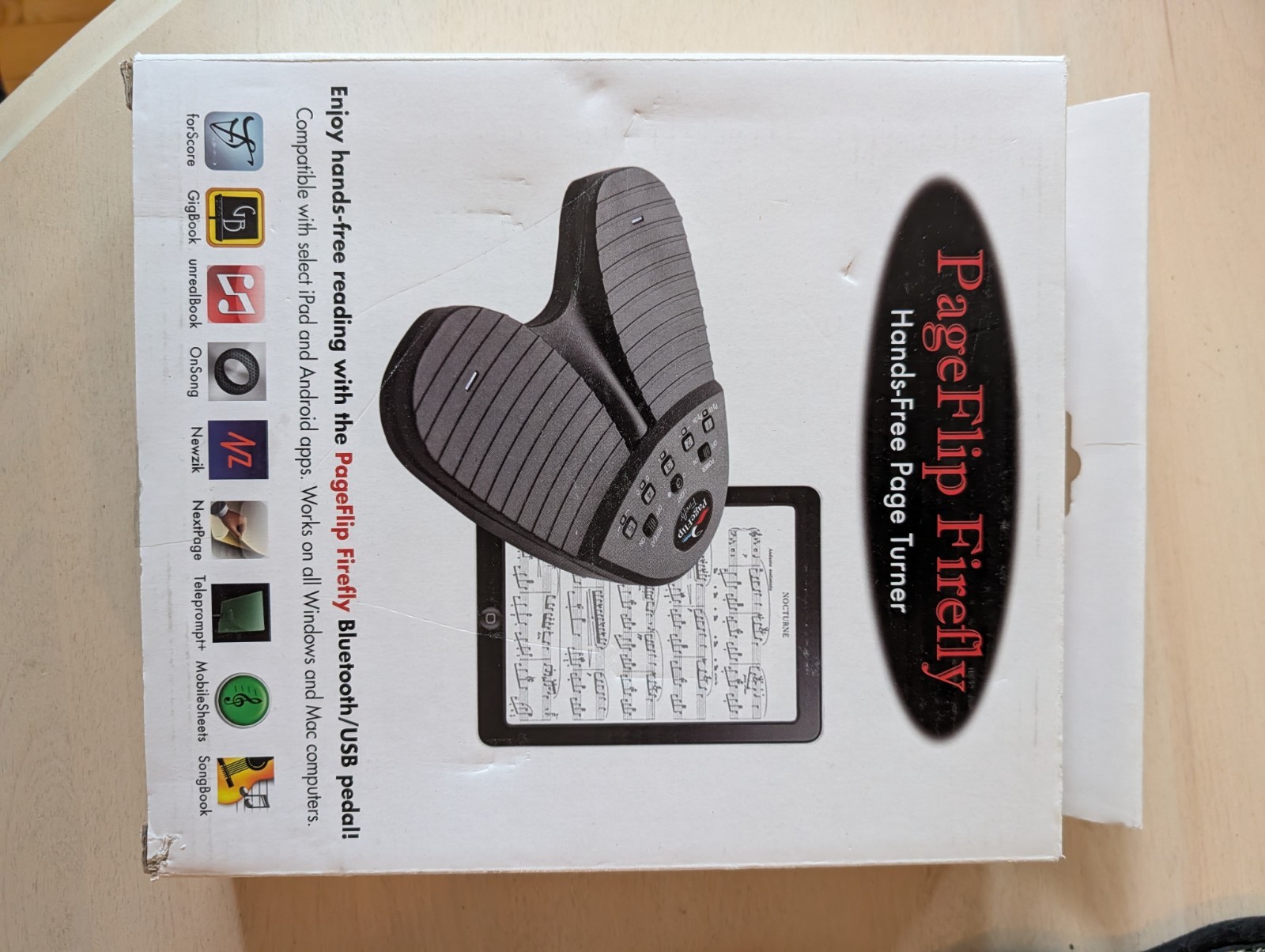 PageFlip Firefly Bluetooth Wireless Turner Pedal PFFIREFLY-01