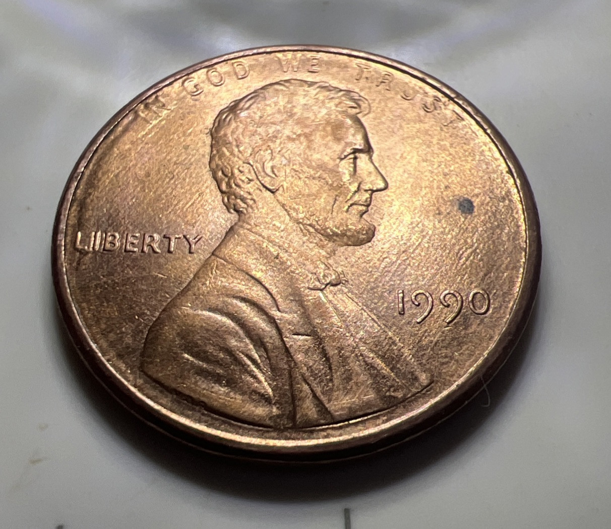 1990 Penny DDO Double Died Obverse / Double Struck Mint Errors