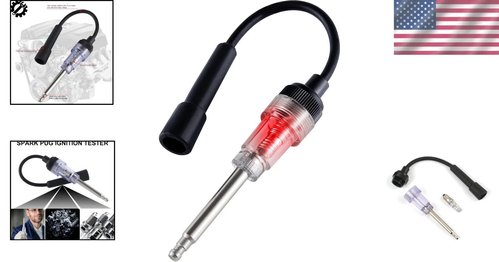 High-Temperature Resistant Spark Plug Tester - Reliable Engine Verification Tool