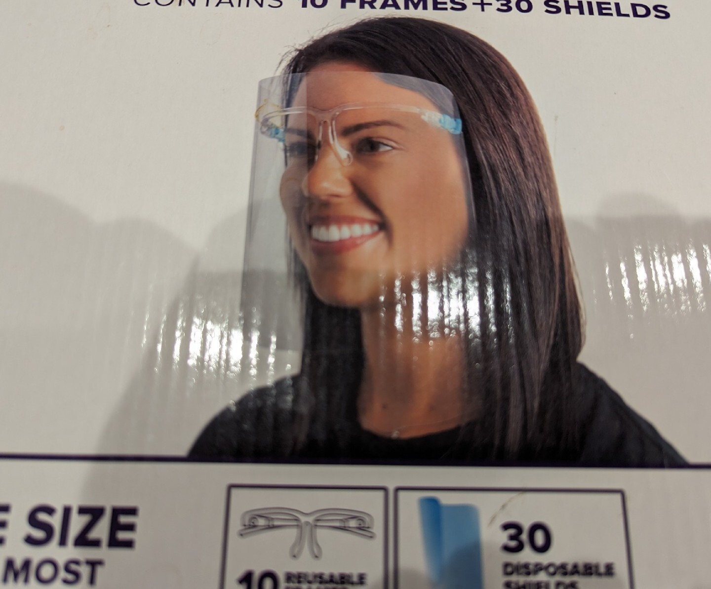 Face Shield Mask Safety Protection With Glasses Reusable, Anti Fog, USA SELLER