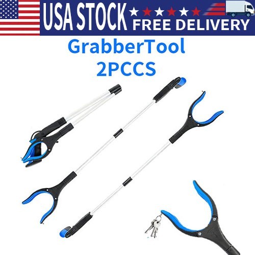 VortecSys 2PCS Heavy Grabber Tool Pick Up Stick Hand Grip Reach Trash Reacher