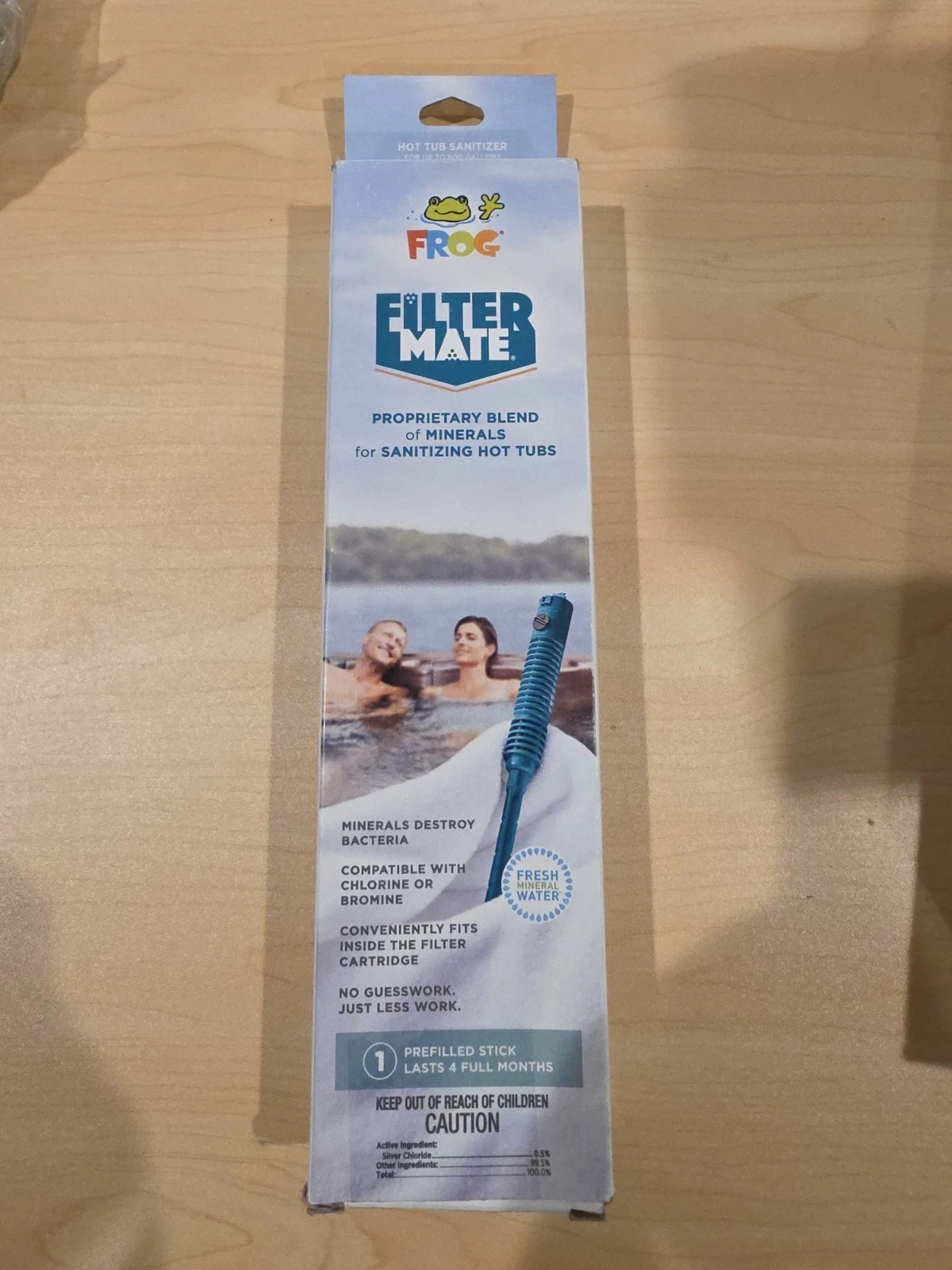 FROG Filter Mate for Hot Tubs Prefilled Sanitizing Mineral Dispenser Stick