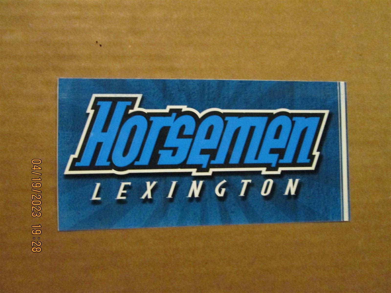 NIFL Lexington Horsemen Vintage Defunct 2003 Team Logo Football Bumper Sticker