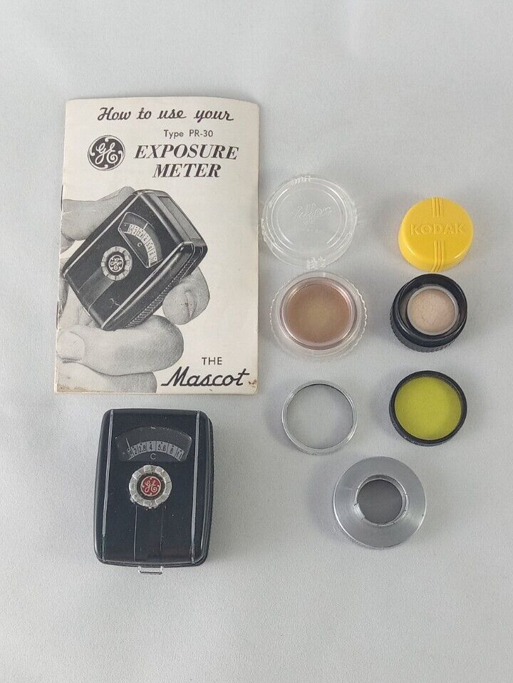 Vintage Camera Filter Lens Lot - Tiffen Series V Kodak Series IV Adapter & Meter