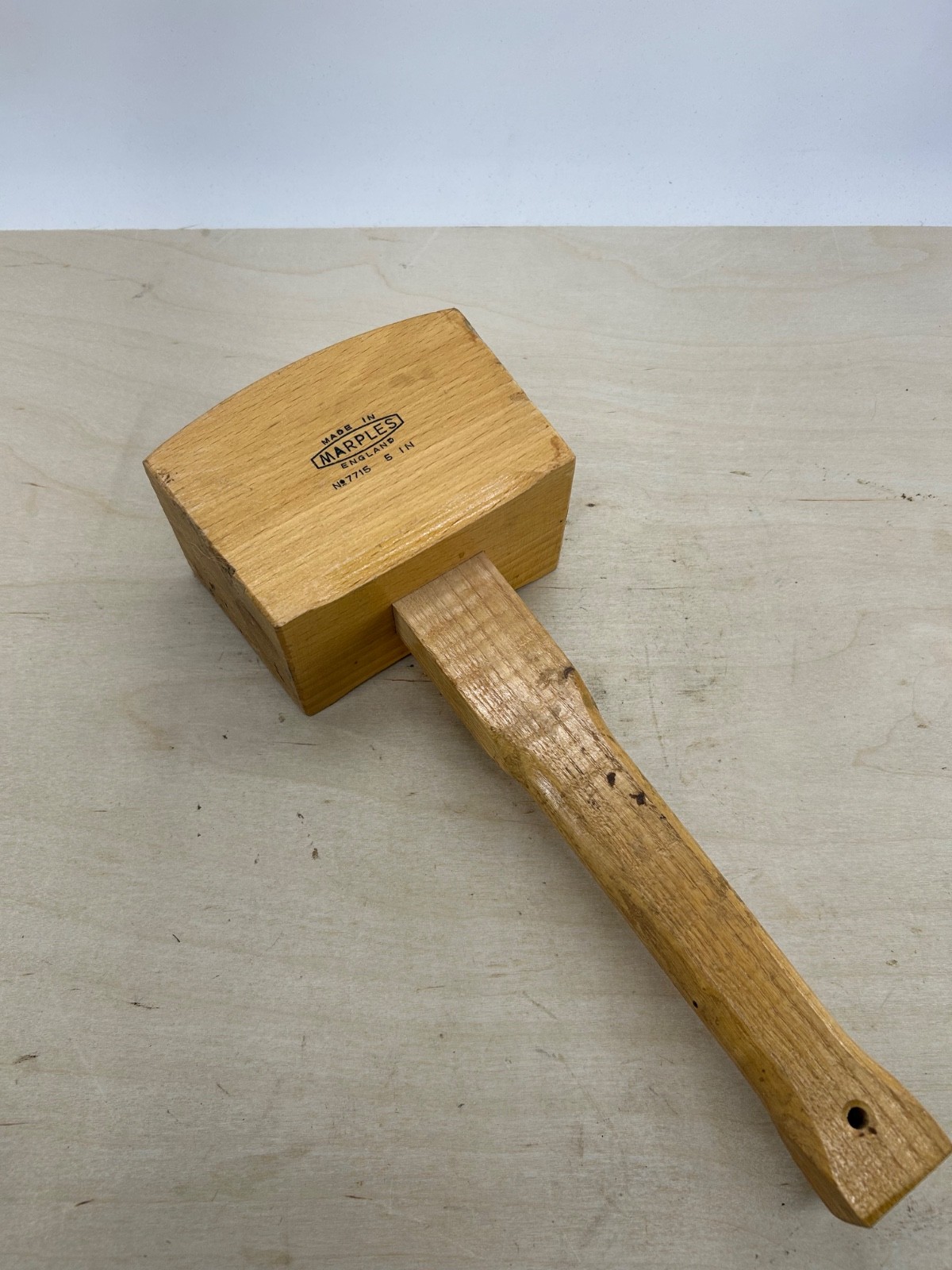 Marples England NO 7715 5"Beech wood mallet carpenters (6836)