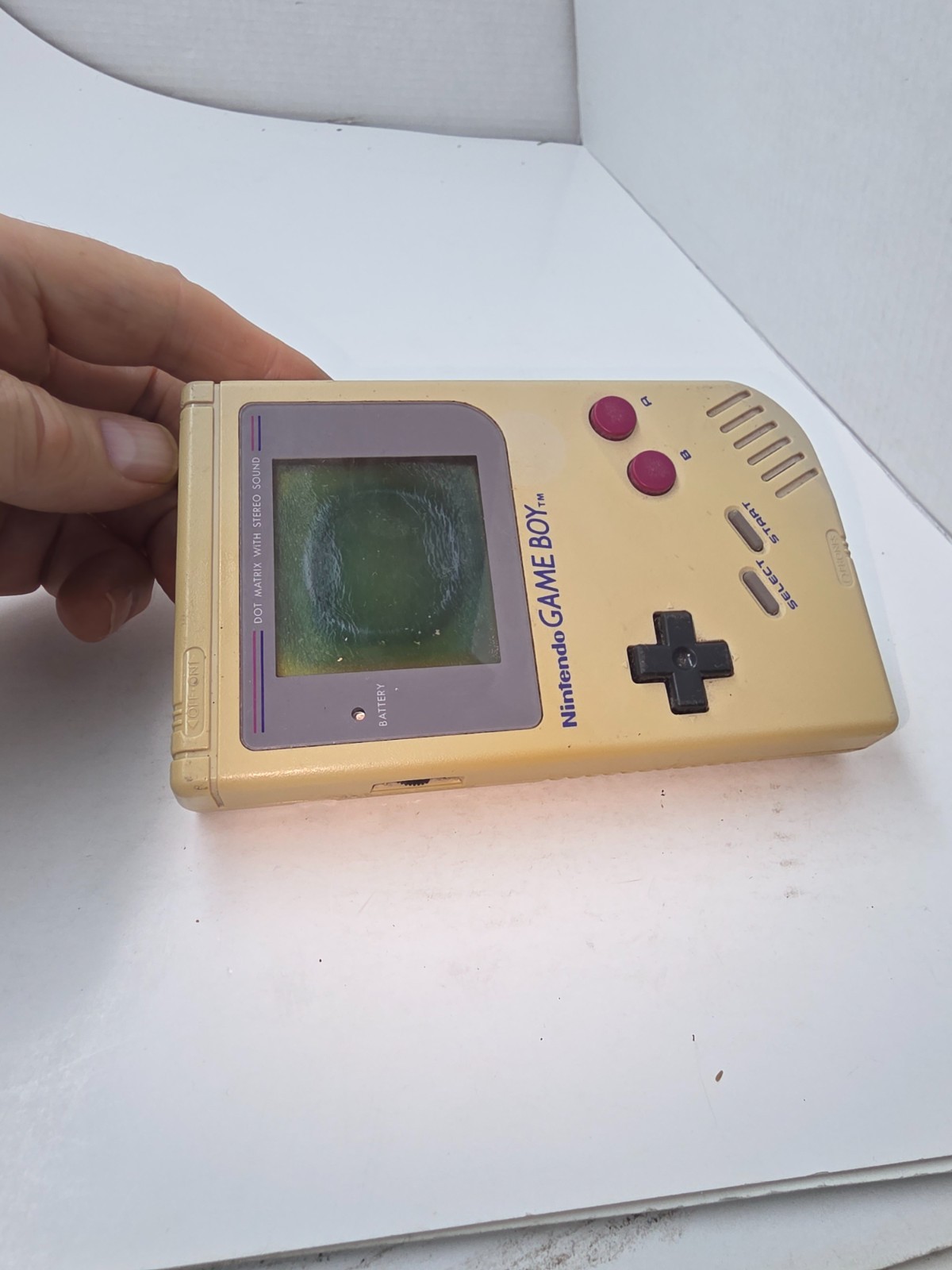 Powers On & works Gameboy Original DMG-01 Console needs new LCD #K5