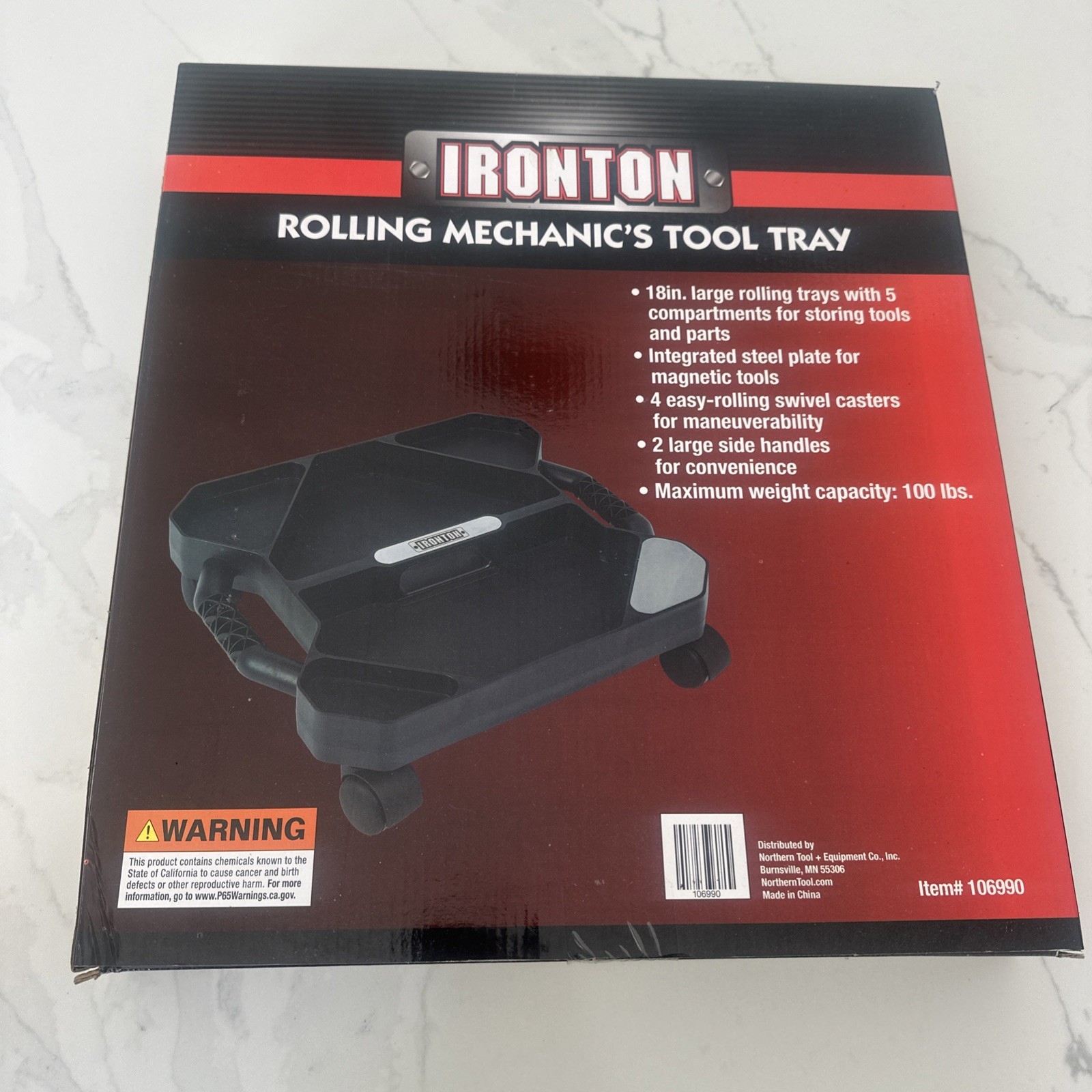 Heavy Duty Mechanic 18” Inch Automotive Rolling Tool & Parts Tray Creeper New