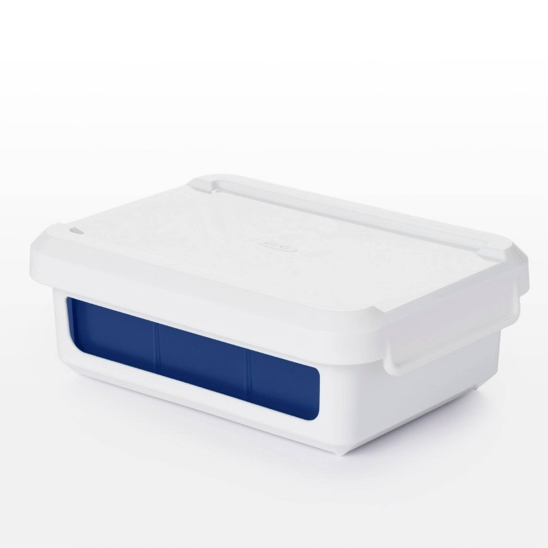 Large Cubes: Silicone & Plastic, 6 Cavities, Dishwasher-Safe, Ice Mold with Lid