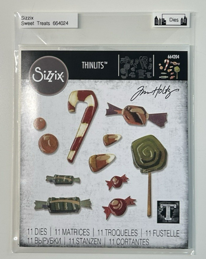 SIZZIX Thinlits Die Set Tim Holtz - SWEET TREATS 664024 - Quick Ship