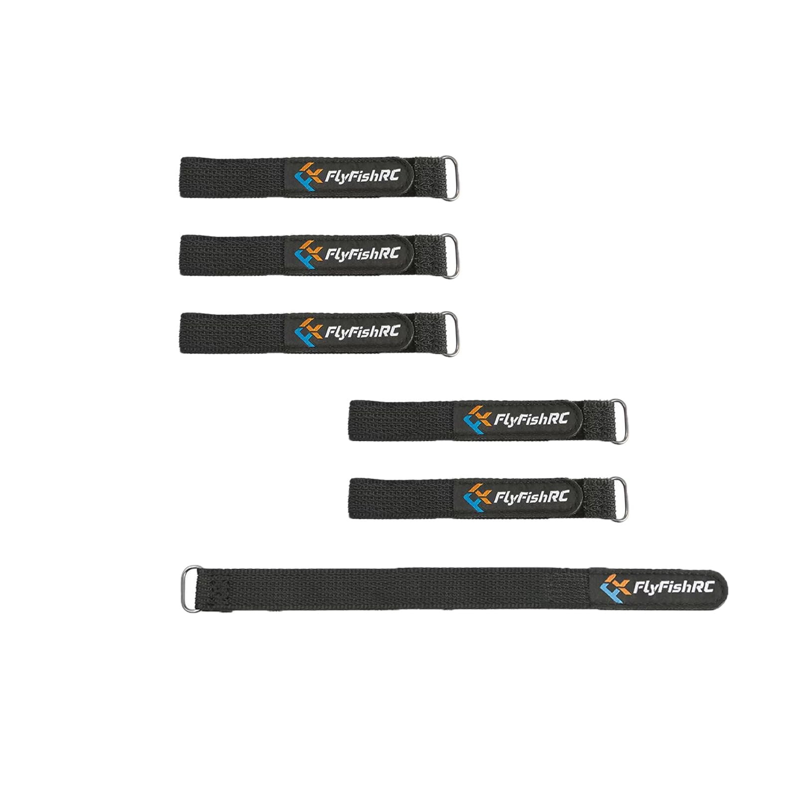 6pcs15x200mm Fiber Rubberized RC LiPo Battery Strap Anti-Slip FPV 4S Racing D...