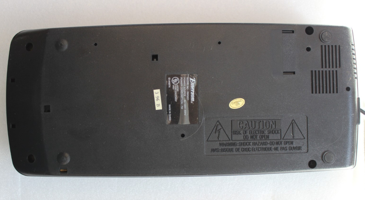 Emerson RW5201 VHS Rewinder - Tested