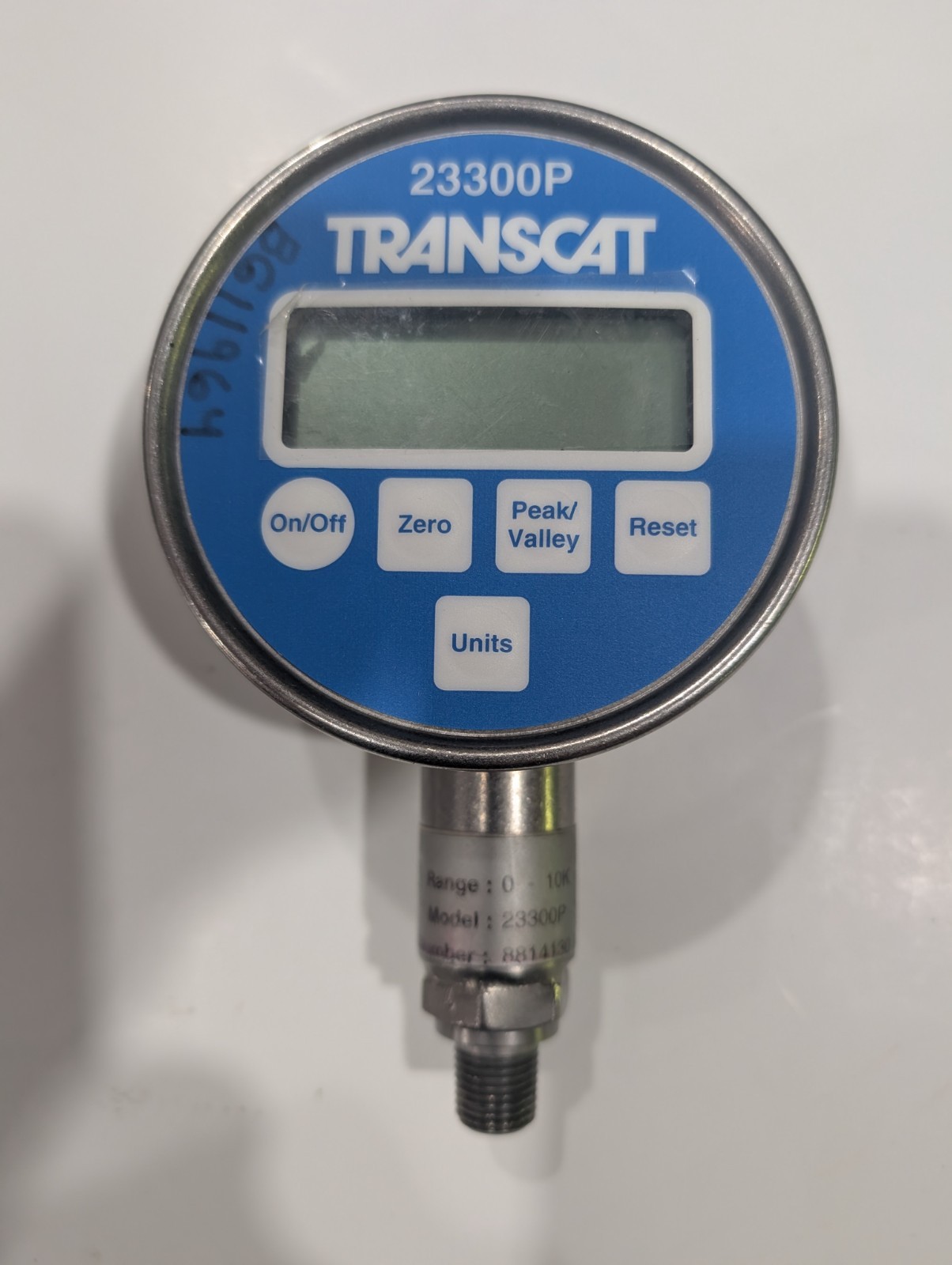 Transcat 23300P Digital Pressure Gauge 0-300 PSI