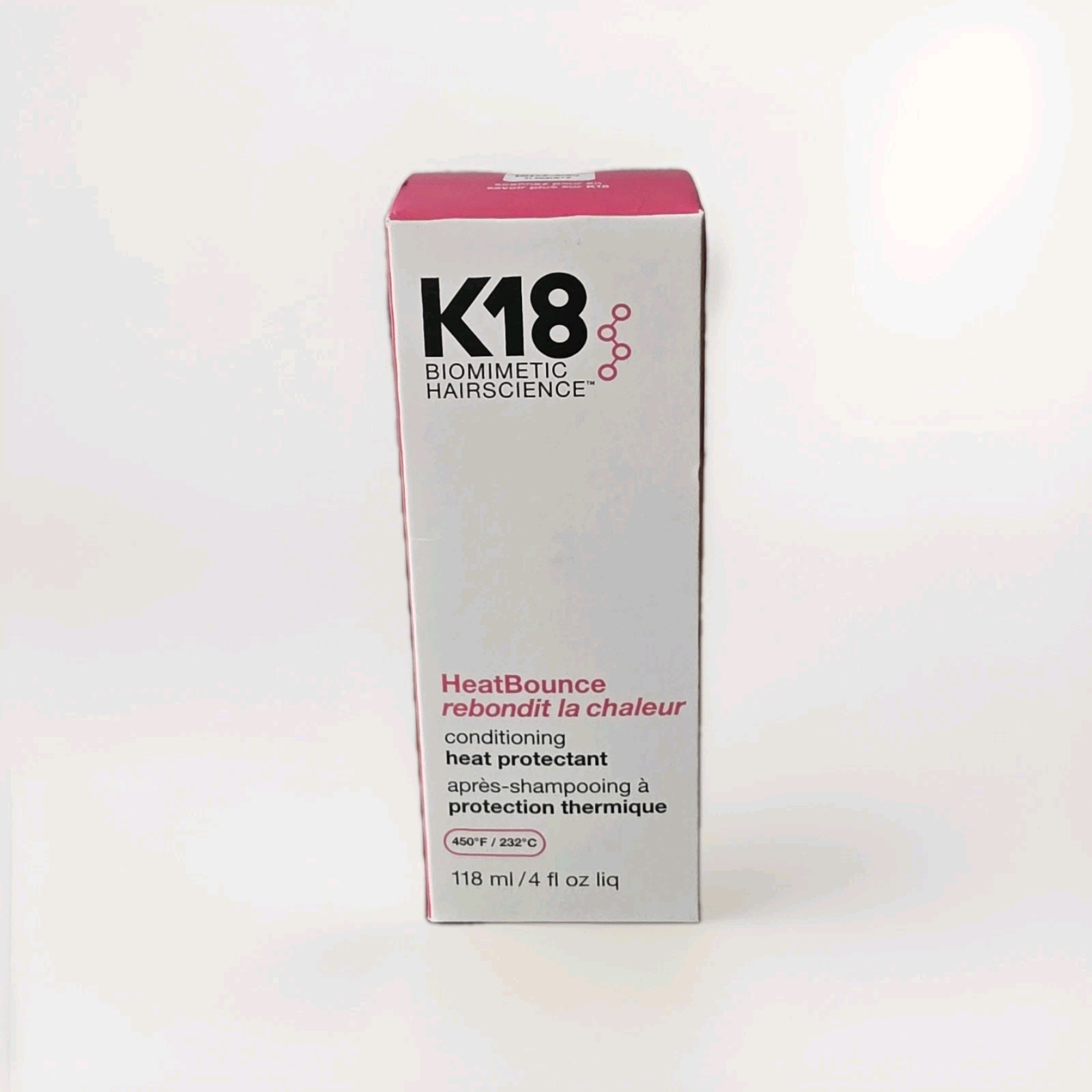 K18 HeatBounce Conditioning Heat Protectant 4 oz New In Box