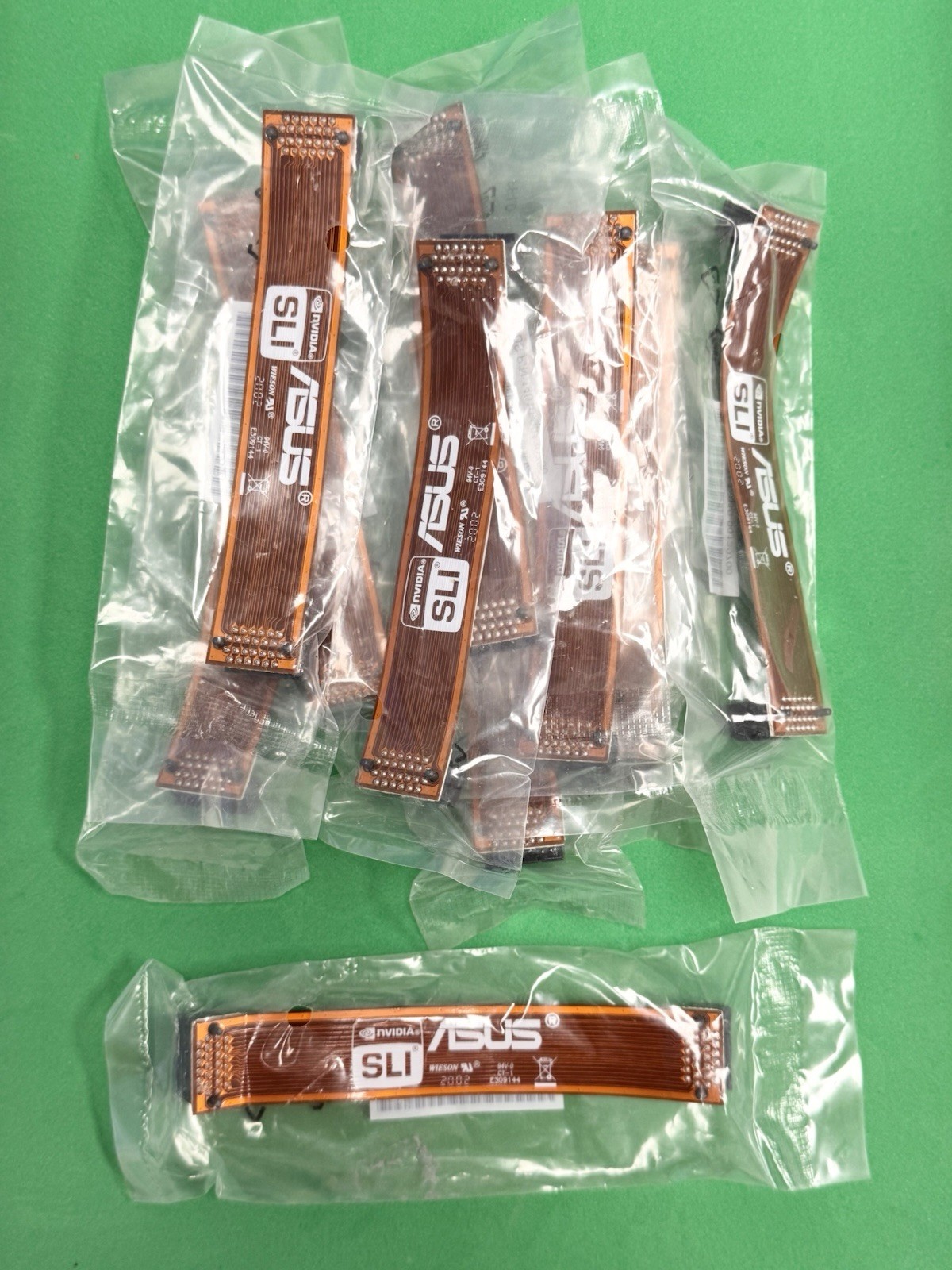 (Lot of 10) ASUS 14010-00130700 Flexible 120 MM 2-Way SLI Bridge Cables