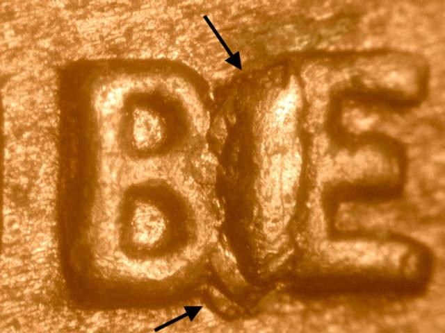 1955-D BIE Cent Error  Nice BU Red/Brown Uncirculated Lincoln Wheat Penny #9