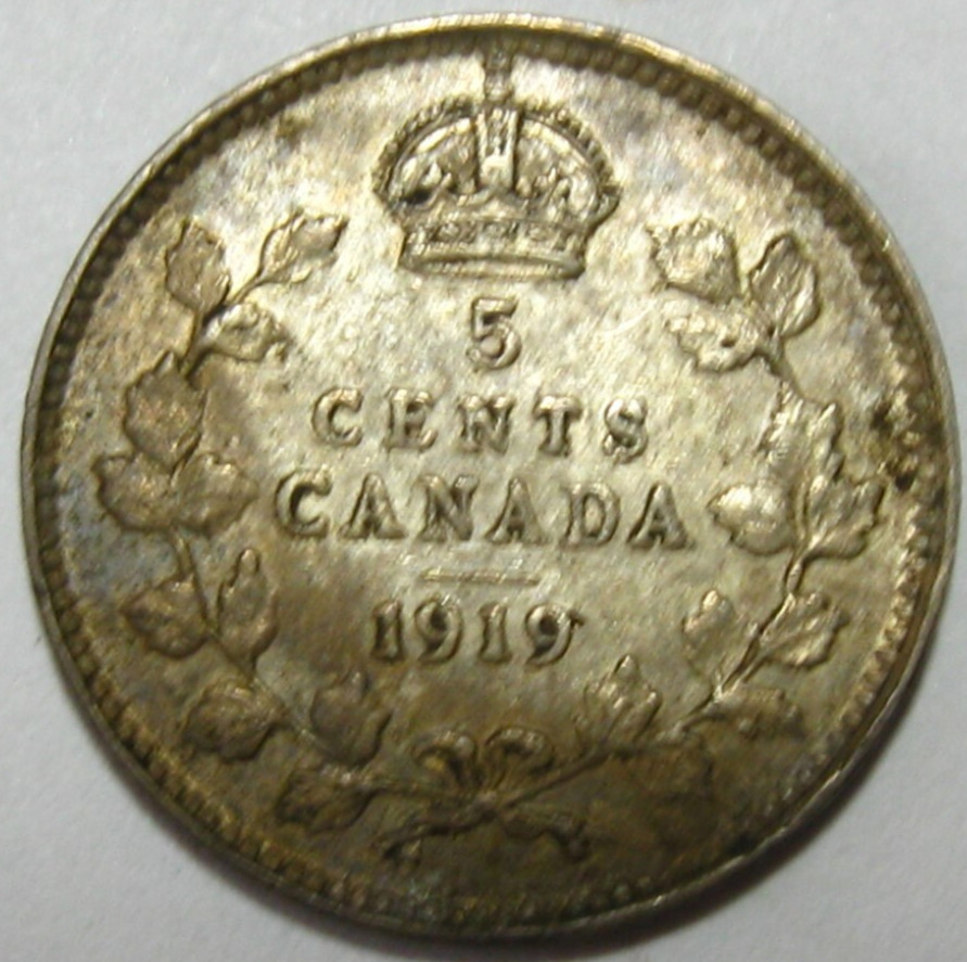 1919 Canada 5 Cents - #6357-83