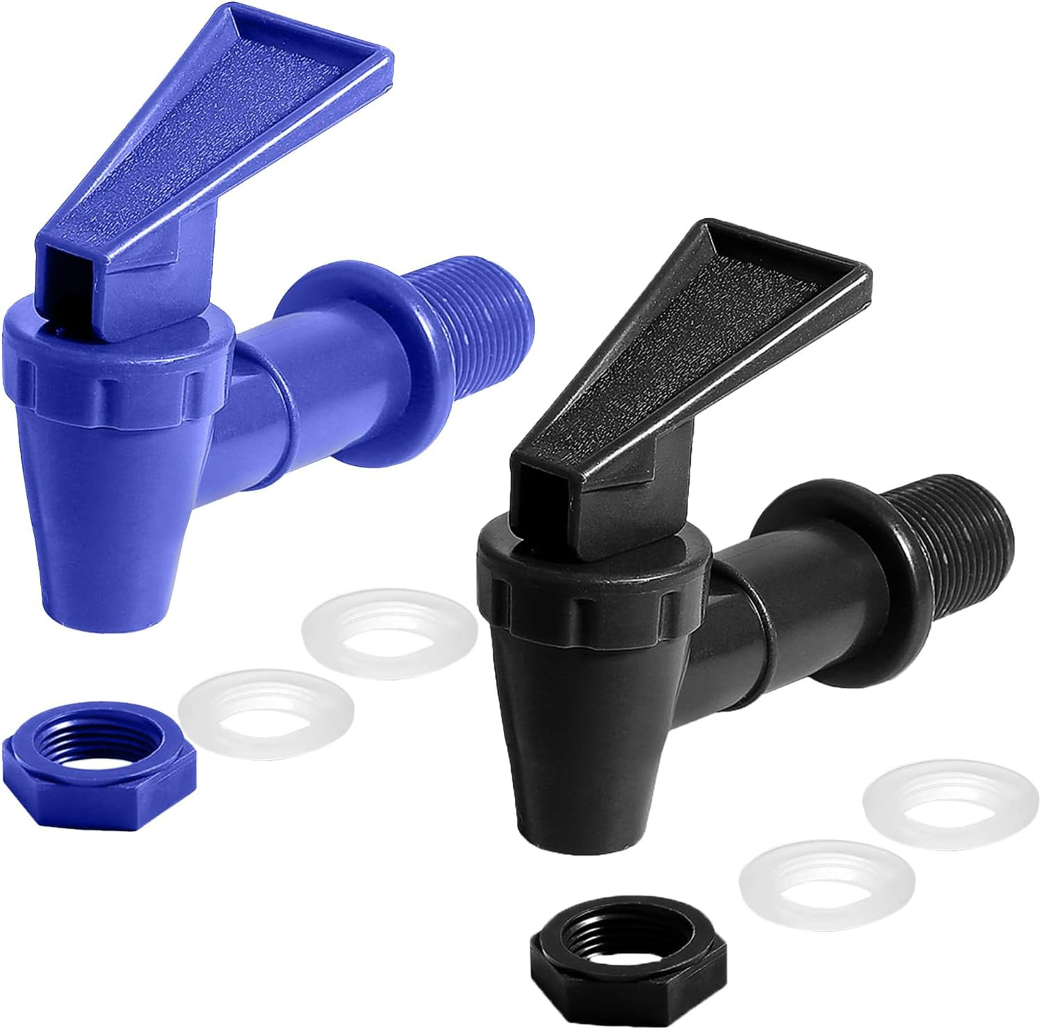 2Pcs Bpa-Free Replacement Cooler Faucet, Plastic Water Spigot Spout Dispenser Ta