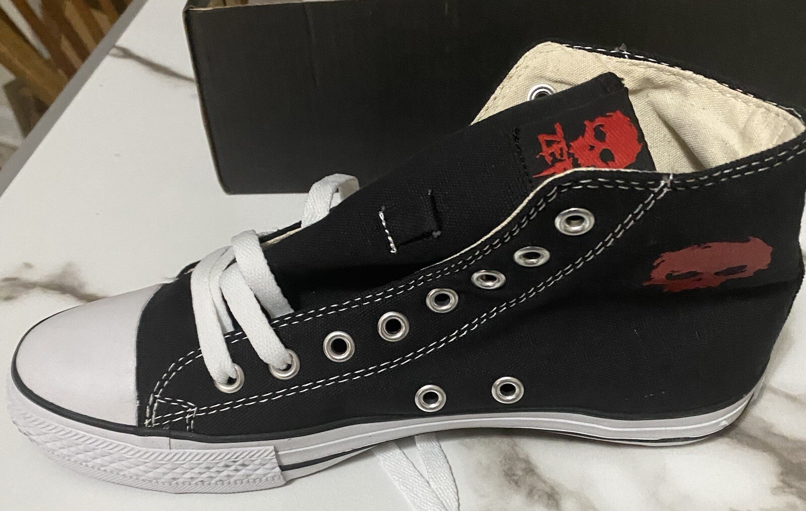 Zero LTD HI Black/White Size 9 Skateboard Shoes NIB RARE