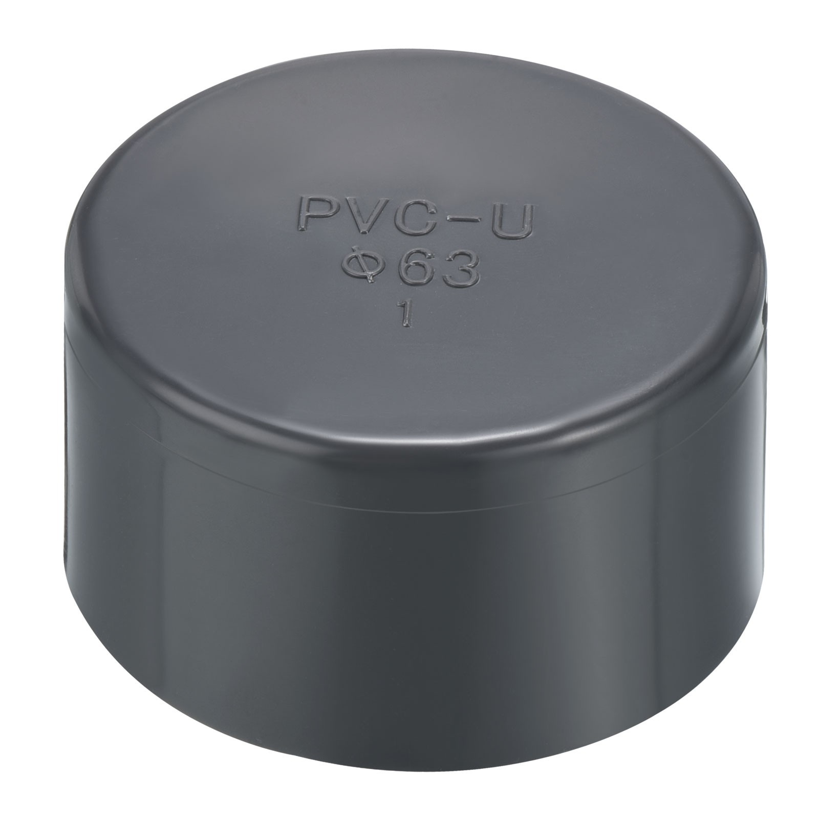 2" UPVC Pipe End Cap Fitting, Furniture Grade Plug Coupling Grey