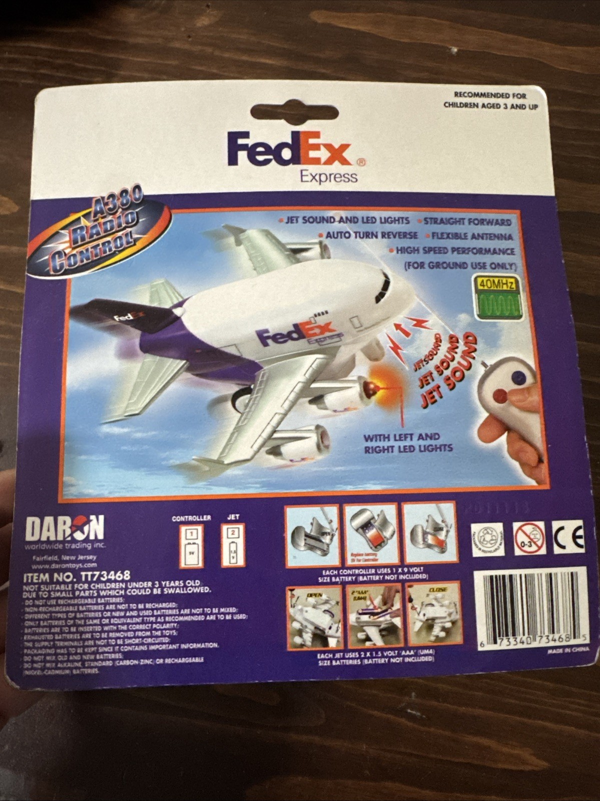 Brand New A380 Radio Control FedEx Airplane Item NO:TT73468