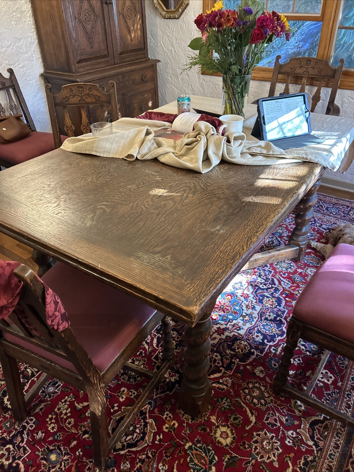 Feudal Oak Dining Room Set
