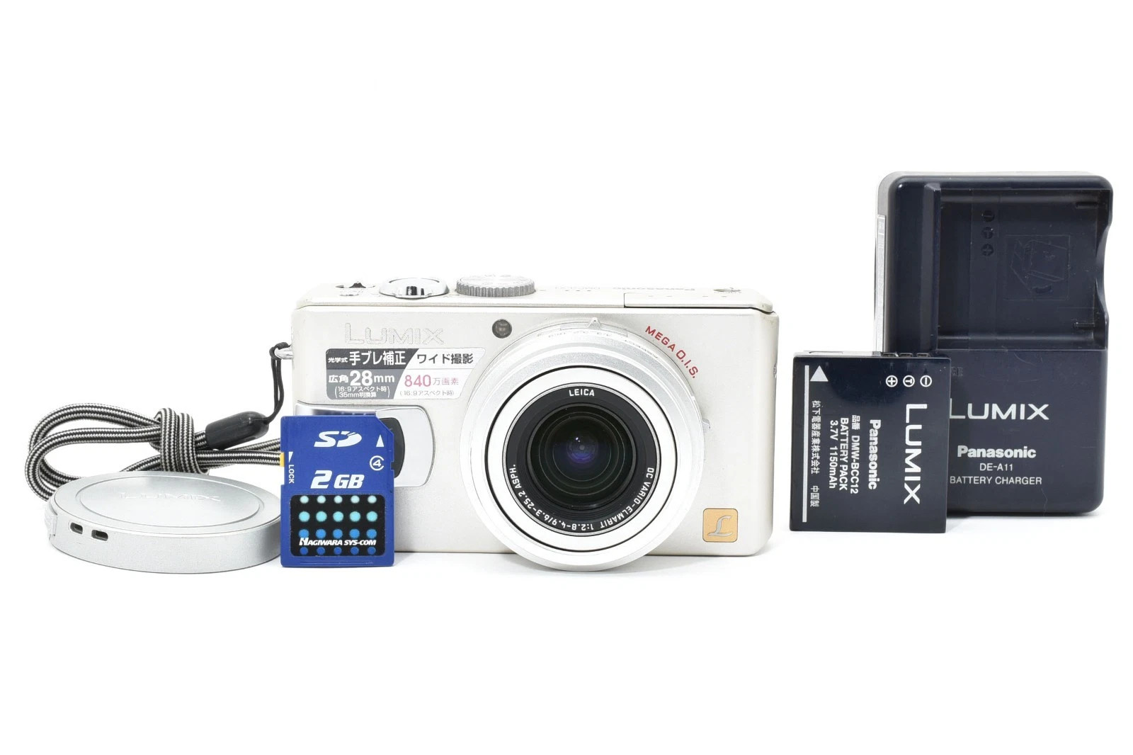 Panasonic LUMIX DMC-LX1 8.4MP CCD Digital Camera Leica 28mm Wide Lens Japan Used