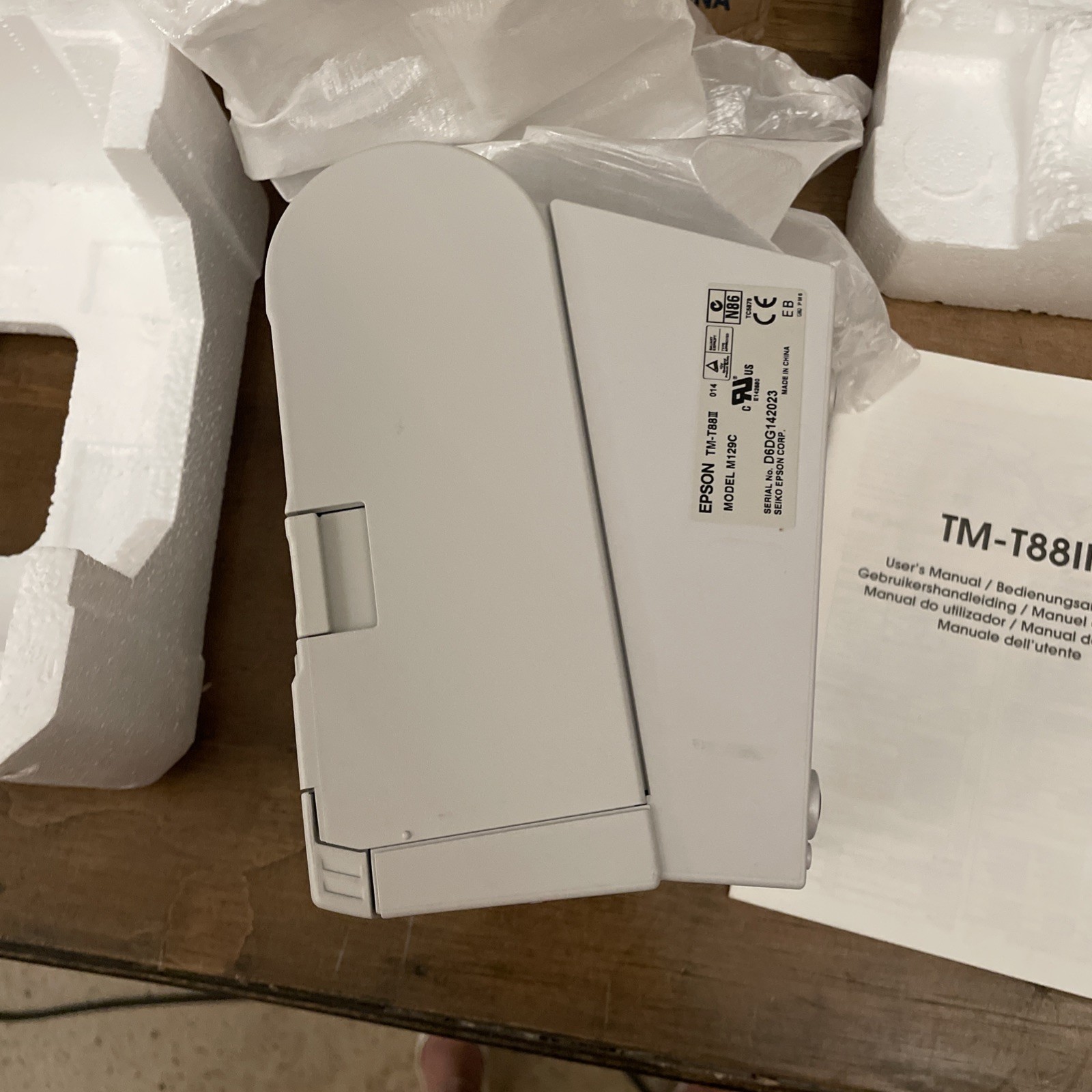 Thermal Printer TM-T88III, Open Box. No Power Supply.