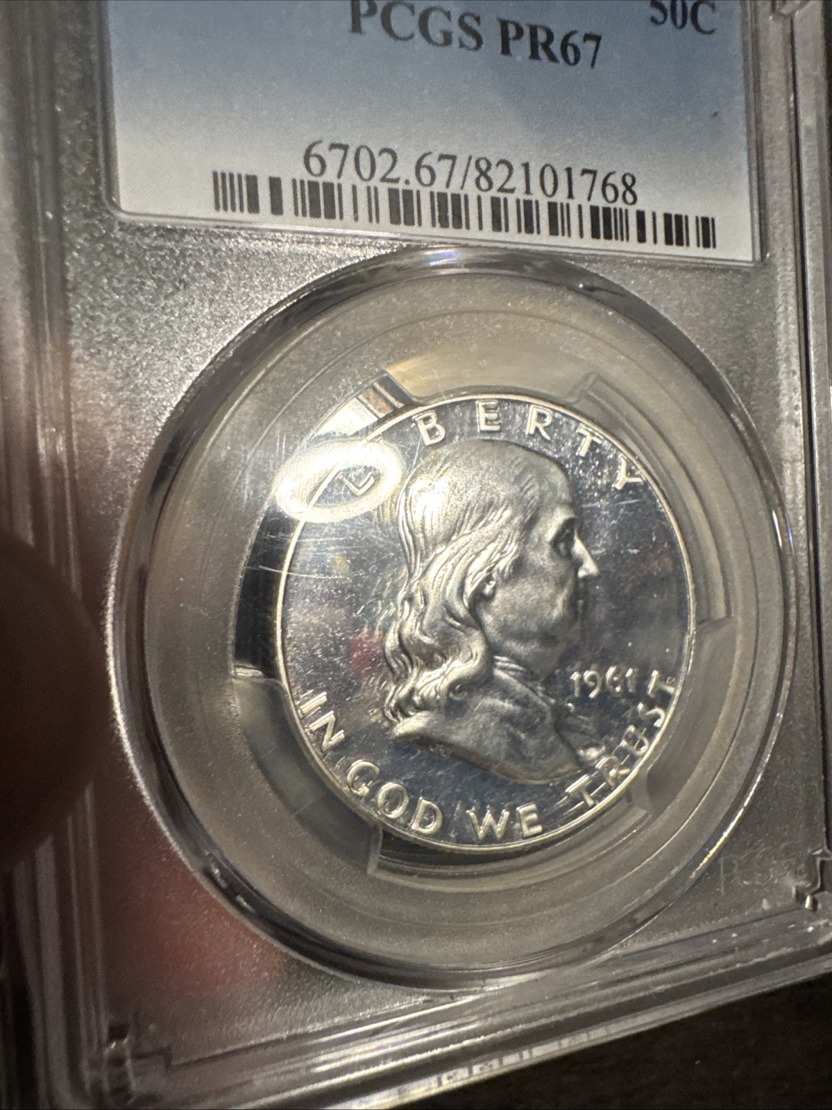1961 Benjamin Franklin Proof Half Dollar ~ PCGS PR67 ~ *NICE COIN*